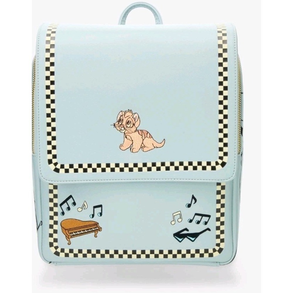 NEW Loungefly Disney Oliver and Company Oliver Music Musical Notes Mini Backpack - Picture 2 of 4